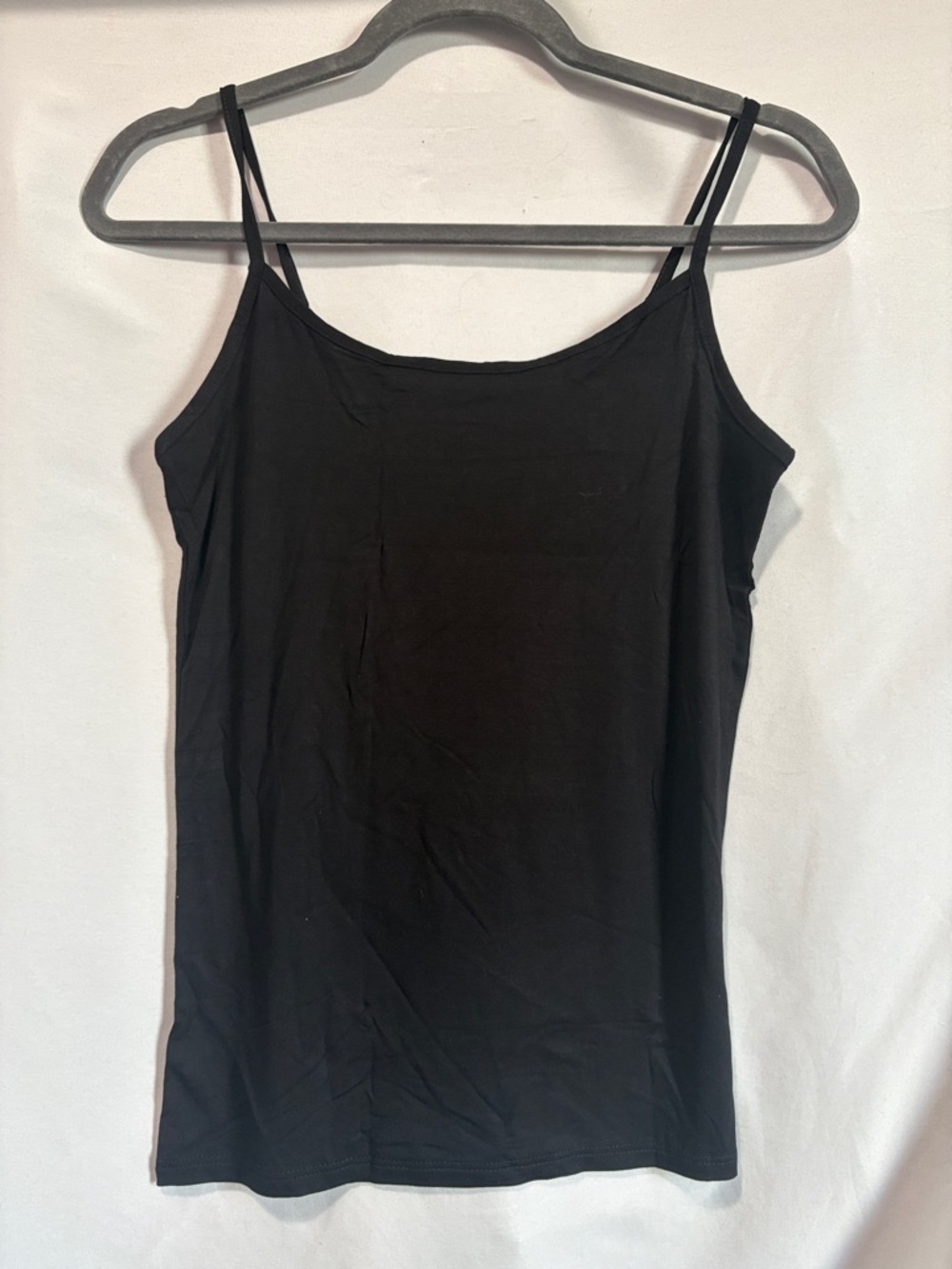 Women's Black Double-Strap Camisole Top
